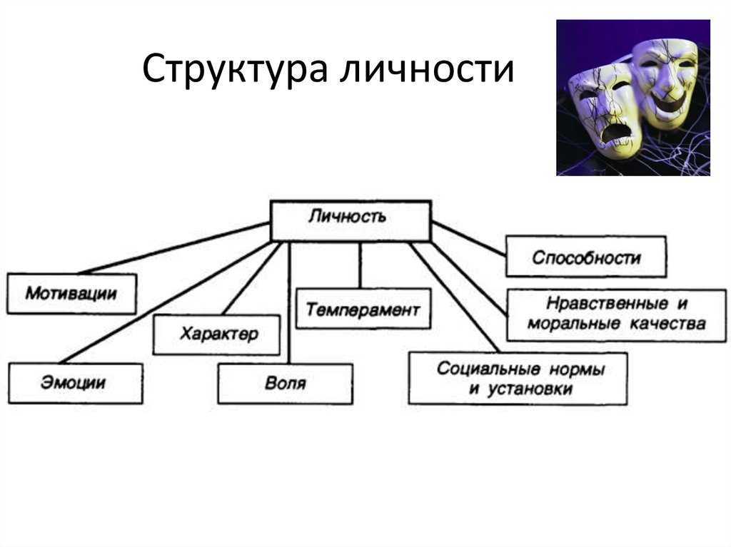 Какова психологическая структура личности ответ представьте в виде схемы с комментарием