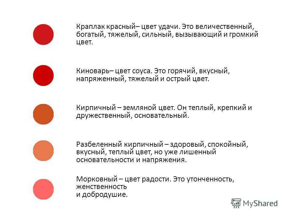 Что означает красный цвет в картине